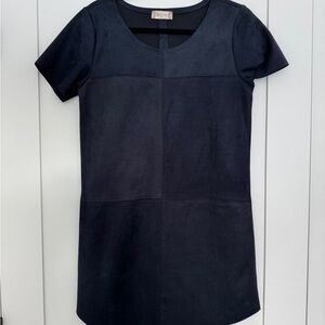 Altar'd State Blue Sheath Dress with Scoop Neck and Short Sleeves